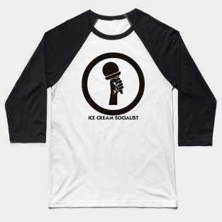 Ice Cream Socialist Baseball T-Shirt